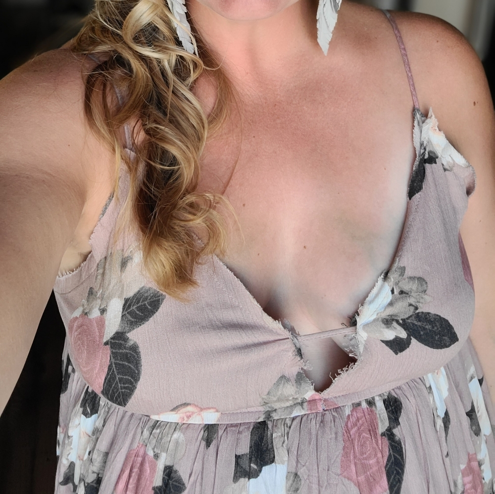 Baevely large mauve floral maxi dress - Picture 9 of 9